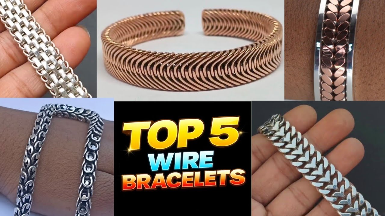 5 Amazing Wire Bracelets Making Tutorial | Satisfying Jewelry Making Compilation