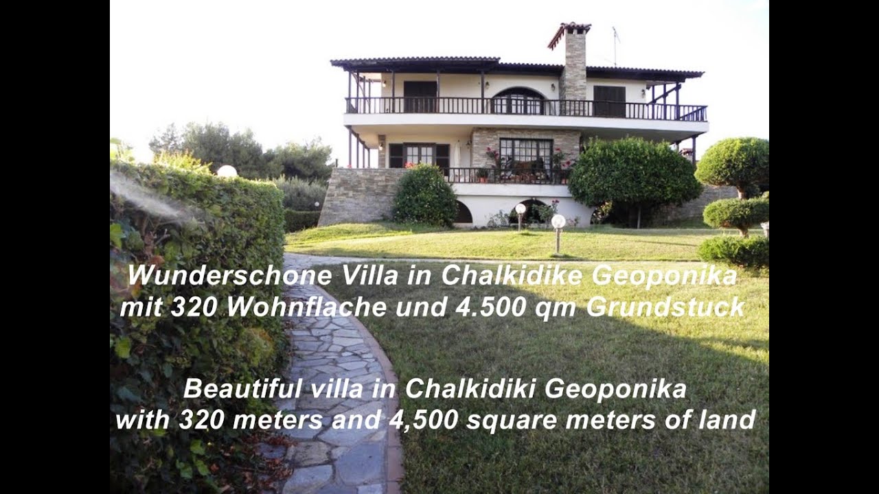 Wundersch&ouml;ne Villa in Chalkidike Geoponika mit 320 Wohnfl&auml;che und 4 500 qm Grundst&uuml;ck,
