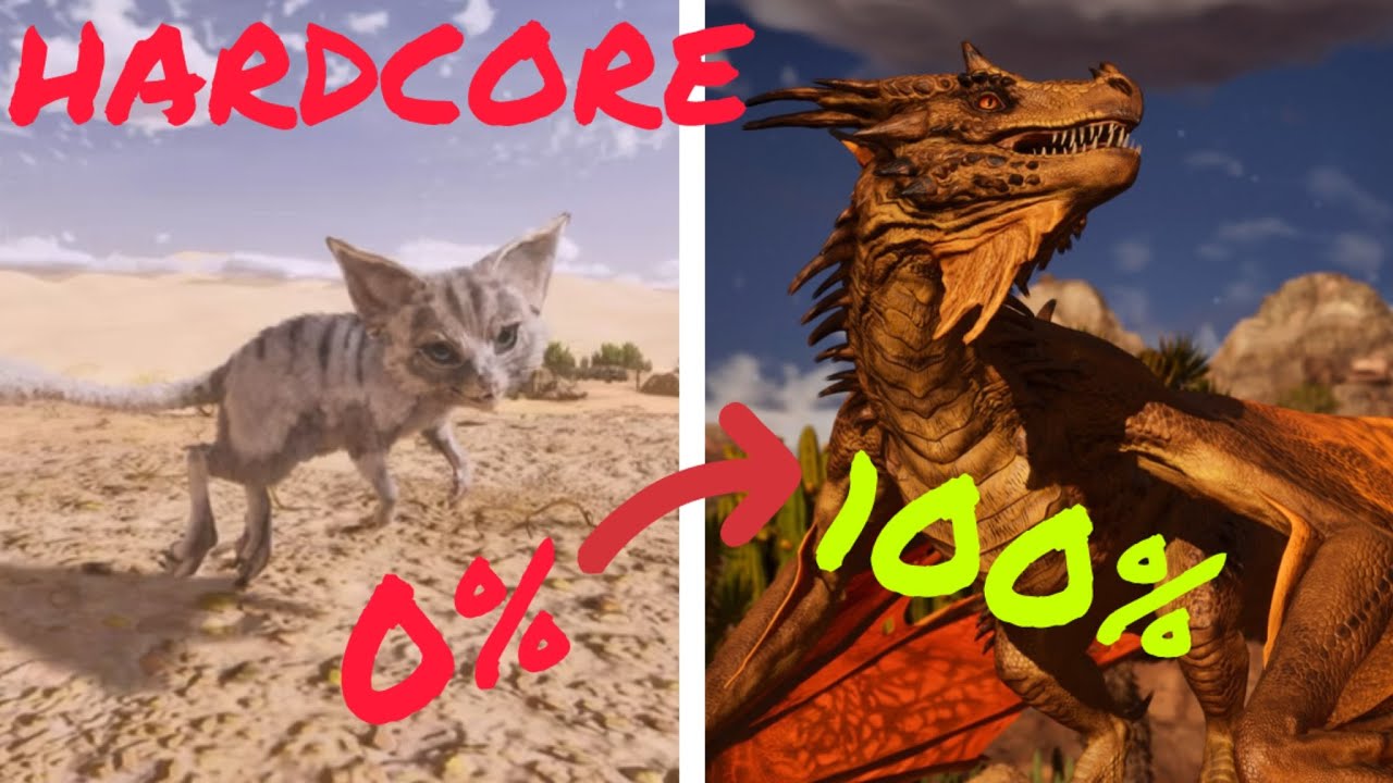 I completed 100% of Scorched Earth on Hardcore Mode Ark Survival Ascended