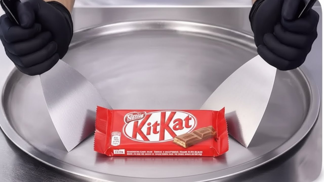 KITKAT | Making ice cream rolls with KitKat bars - Creamy milk and chocolate