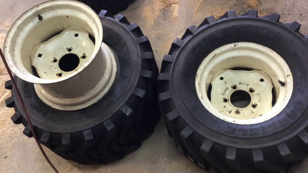 New Monster Tires for a Wheel Horse!  Carlisle Trac Chief 26x12-12 and 18x8.50-10!