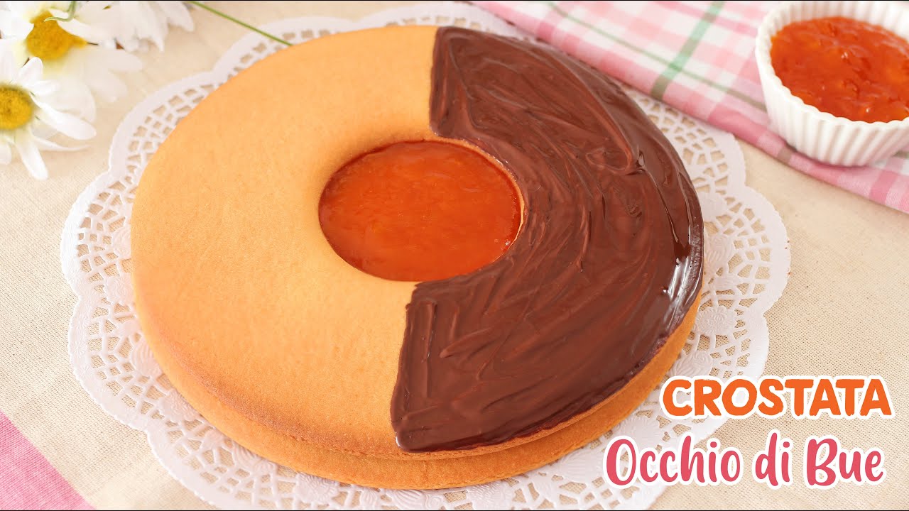 CROSTATA OCCHIO DI BUE alla marmellata -  Ricetta Facile - Jam Tart Recipe
