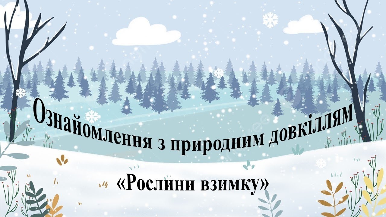 Ознайомлення з природним довкіллям 
