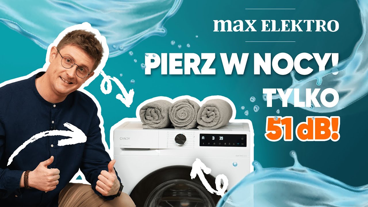 SUPER cicha pralka Candy ProWash 500 | Prezentacja na Maxa
