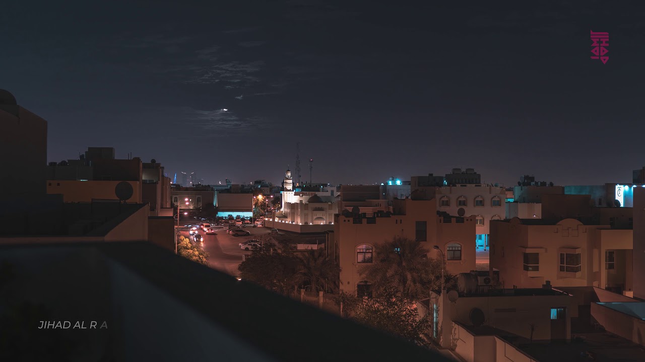 Cloudy day & night in Bahrain Time-lapse (4K)