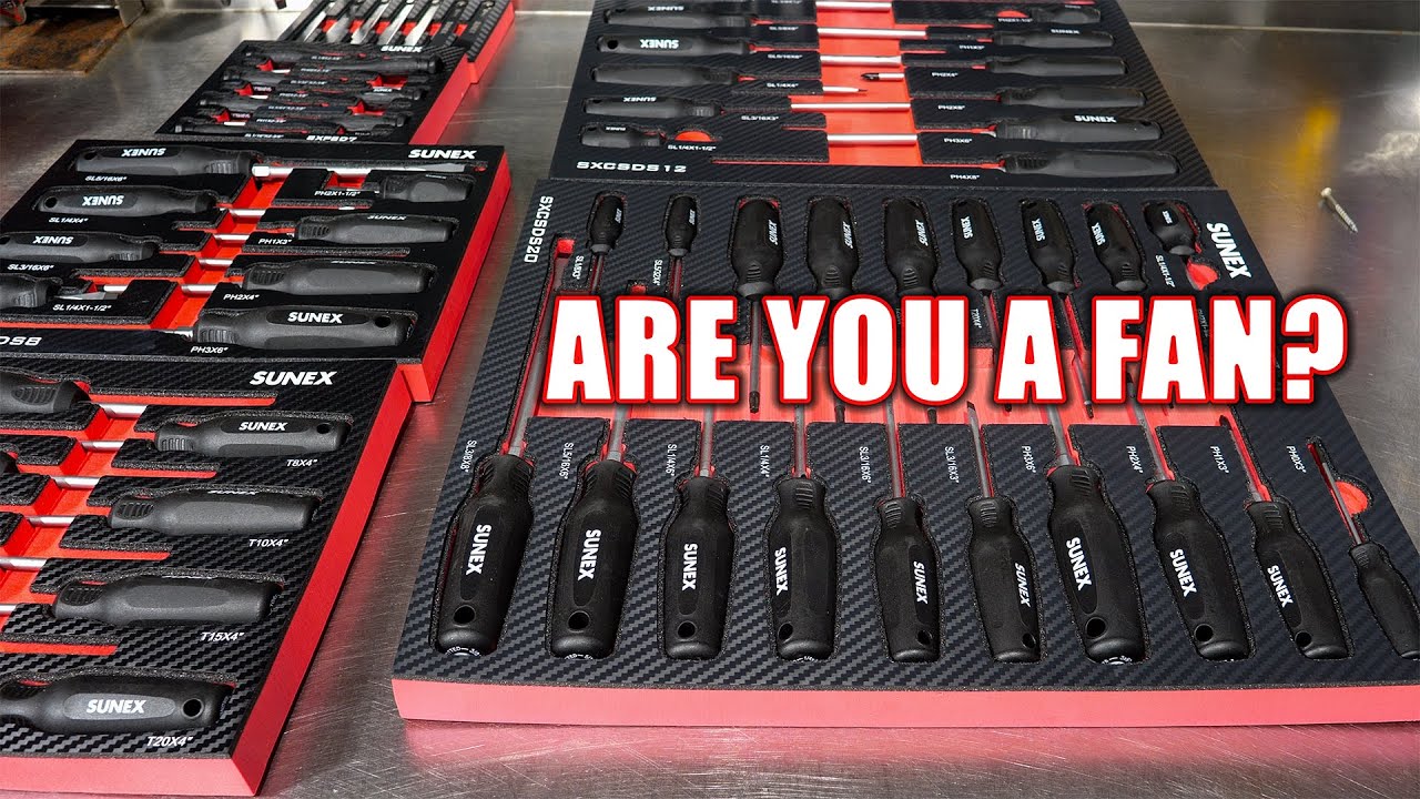 Out of the Box ORGANIZATION! 6 NEW Screwdriver Sets from SUNEX Tools with Lifetime Warranty