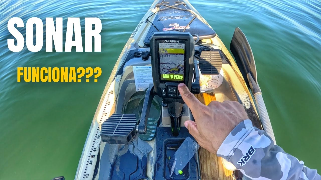 O SONAR ME COLOCOU EM CIMA DO PEIXE!!!!