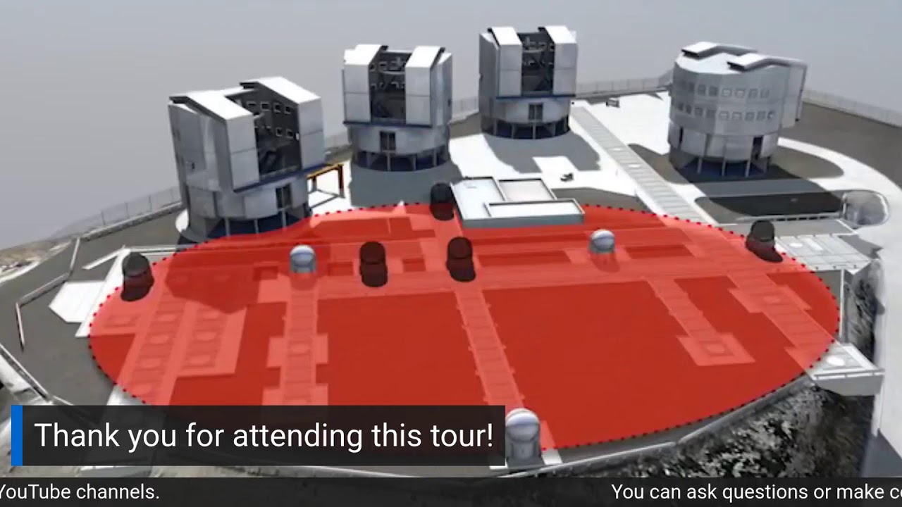Virtual guided tour ESO's Paranal Observatory. Saturday, September 20th, 16:00h CEST
