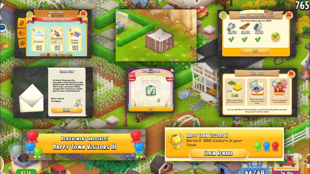 Hay Day Gameplay Level 83 | Barn Upgrade, Valley Shop-Supply Shortage Reward,Fresh Beats,New Machine