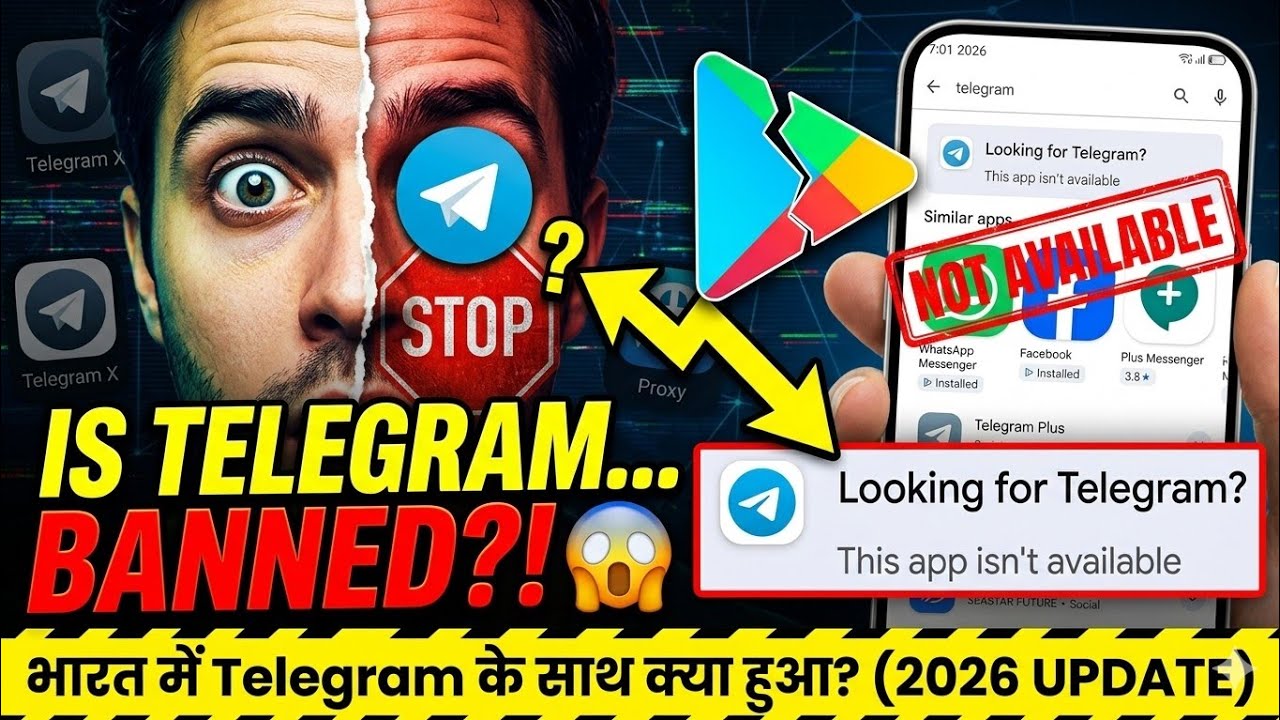 Telegram app not showing on play store problem 2026 | looking for telegram this app isn't available