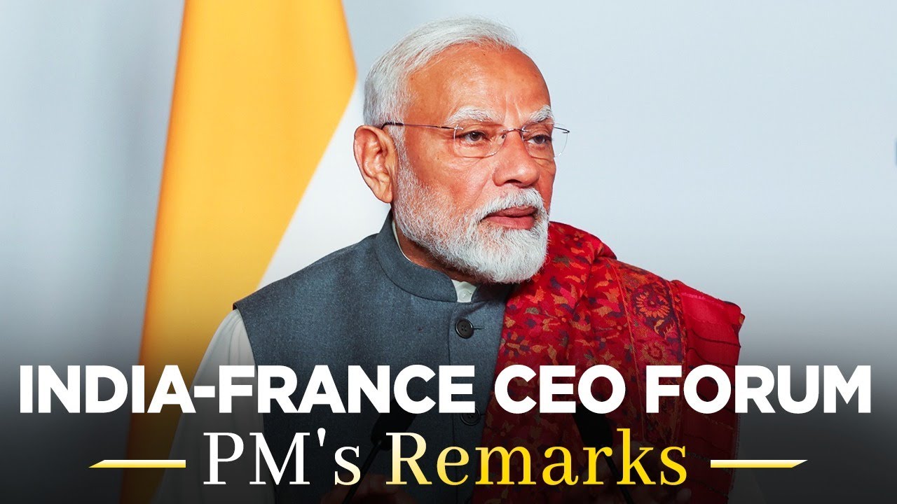 LIVE: PM Modi addresses the India-France CEO Forum in Paris