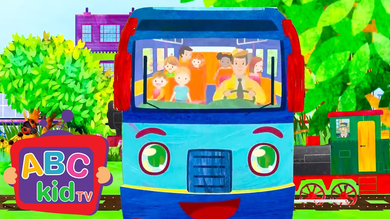 Wheels Go Round: Bus & Vehicles Song! |  ABC Kid TV | Nursery Rhymes & Kids Songs