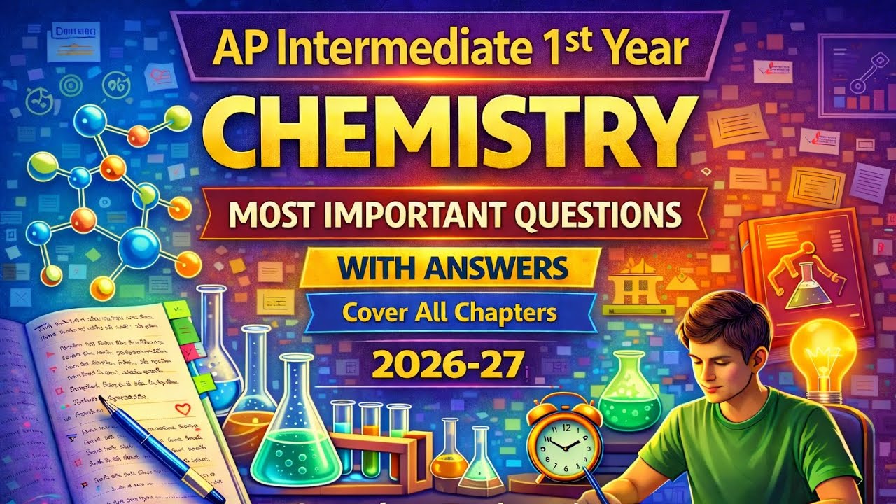 AP Inter 1st Year | Chemistry | Most Important Questions With Answers | Cover All Chapters | 2026-27
