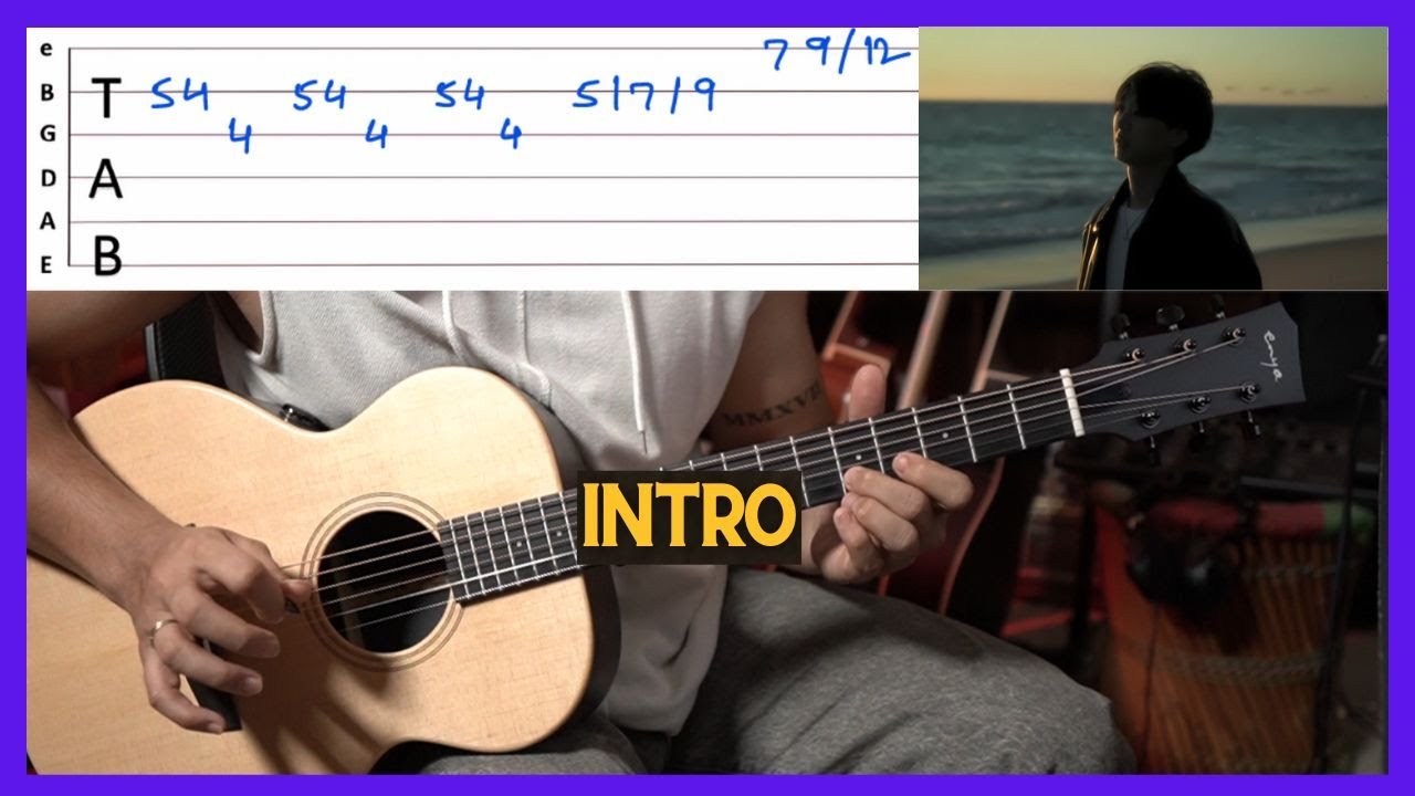 BLUE - YUNG KAI - INTRO GUITAR LESSON | TVG