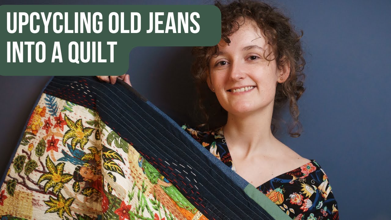 I made a quilt out of old jeans (and a gorgeous tablerunner)