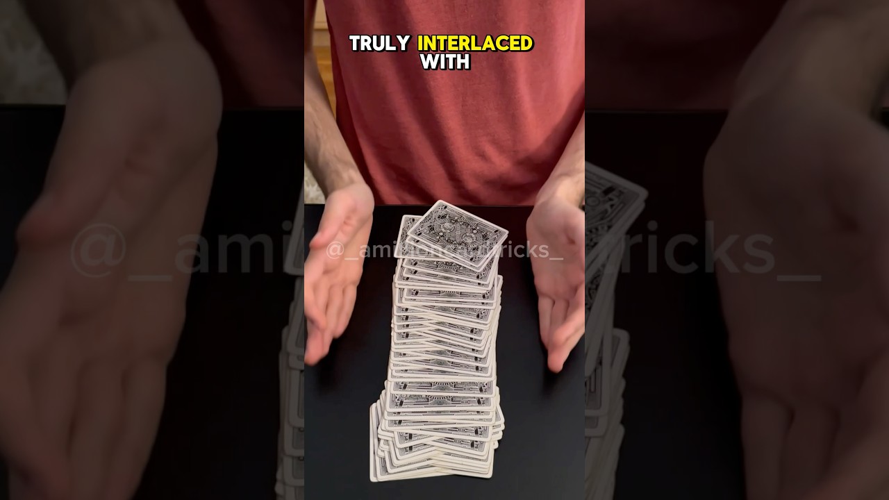 This Easy Card Trick Looks Like A Miracle! 1 Minute Tutorial #magic #tricks #tutorial