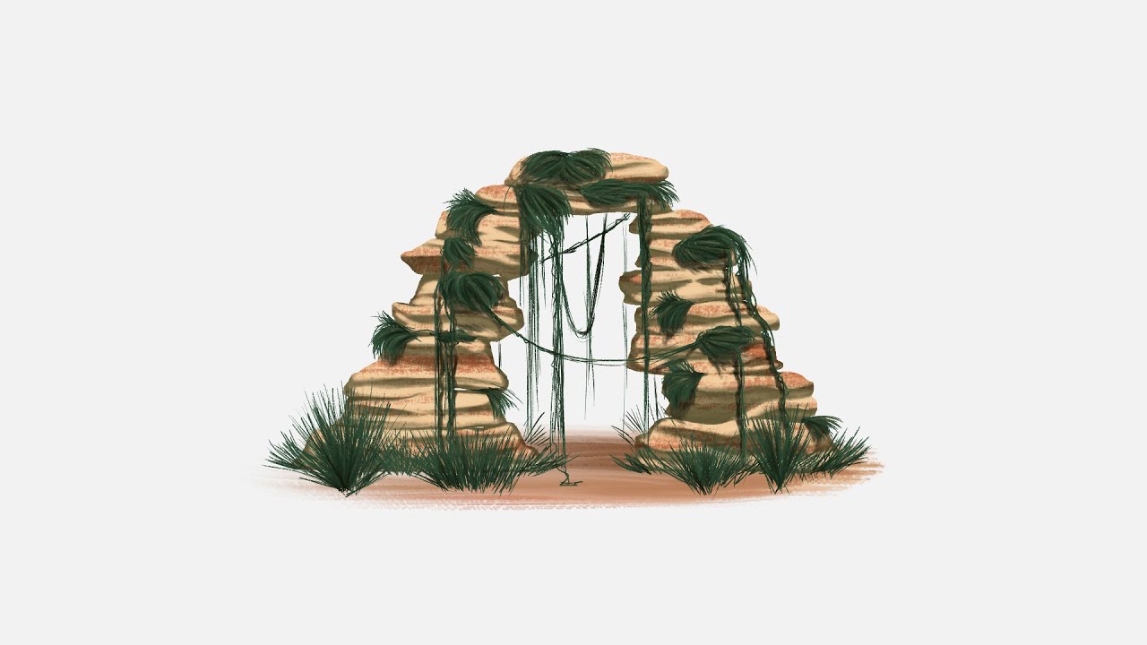 Creating a Stone Portal (Digital Painting) #digitalpainting #learndrawing #portal