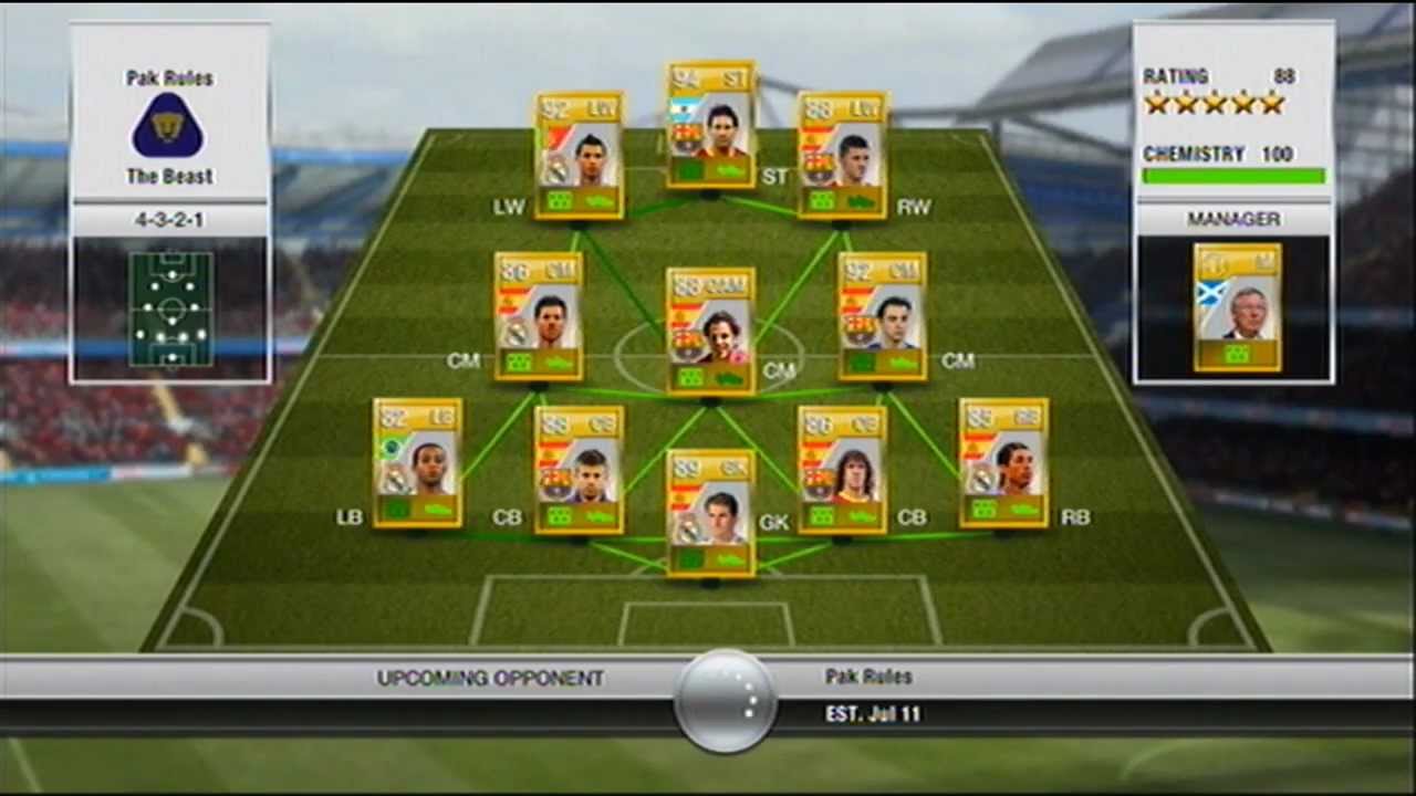 fut 12 - amazing team !!!
