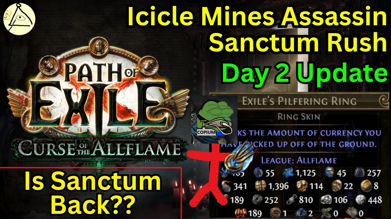 [POE1 3.29] Сохранены ли баффы в Sanctum в версии 3.29? | Обновление 2-го дня для убийцы в Ледяны...