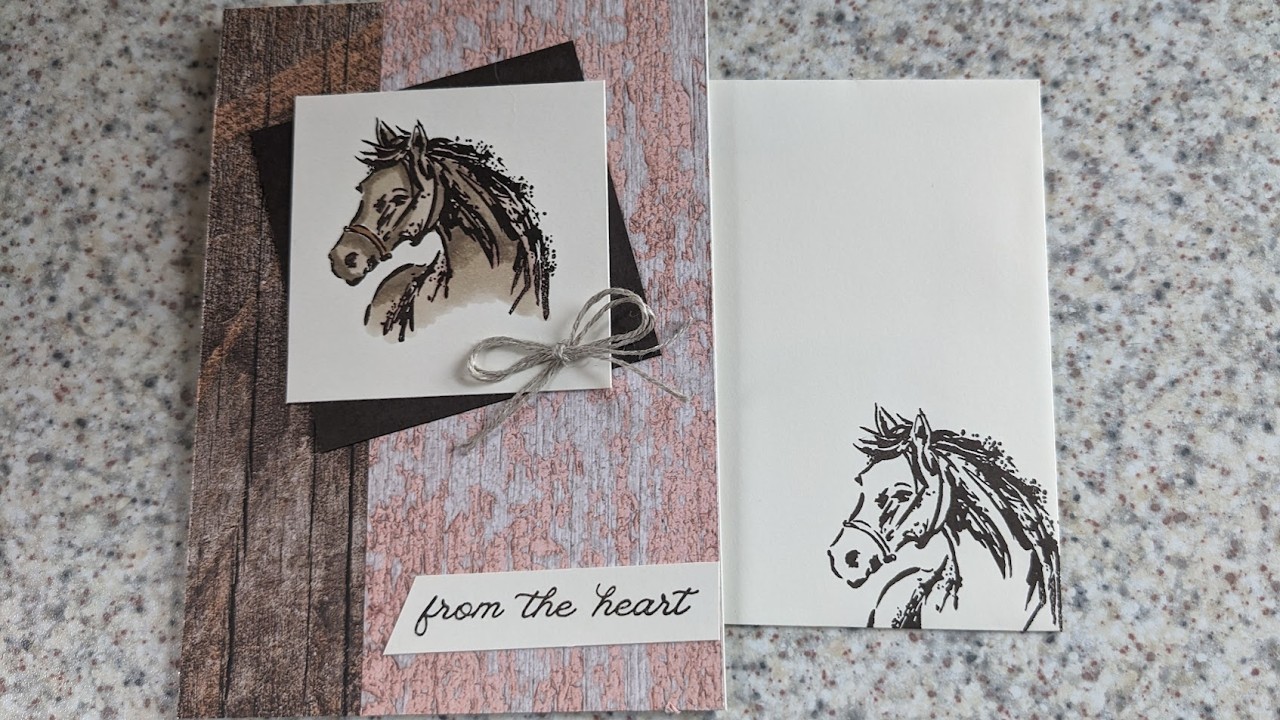 Новый набор штампов на тему лошадей от Stampin' Up! Unbridled Beauty.