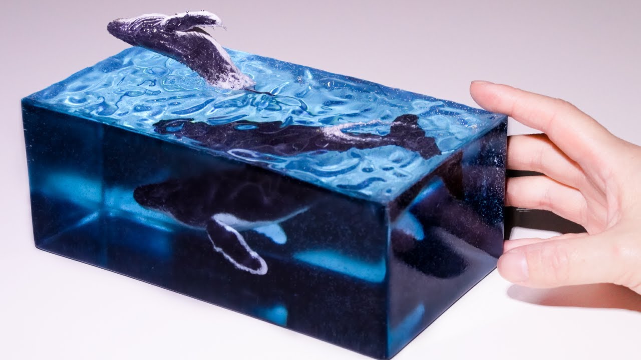 How to make Humpback Whales / Resin Art / Clay Art