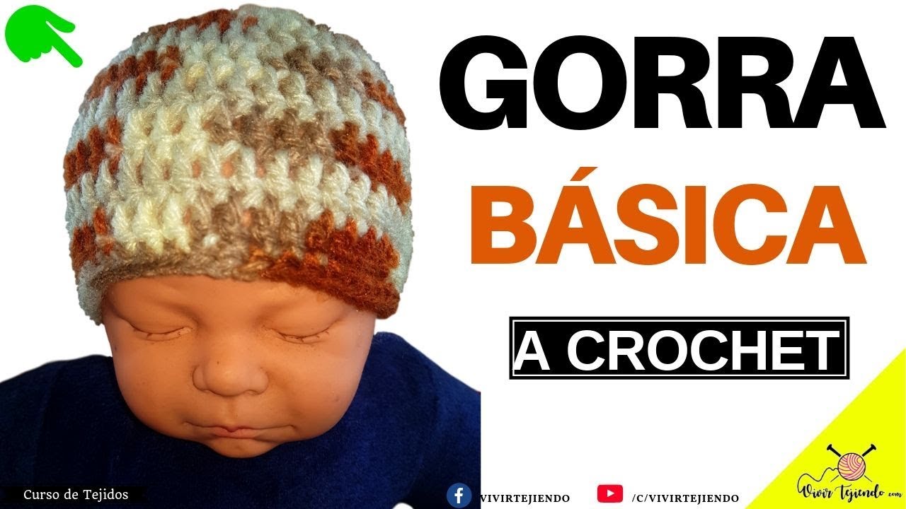 Tejiendo Gorro b&aacute;sico a crochet | Tejidos a crochet o ganchillo