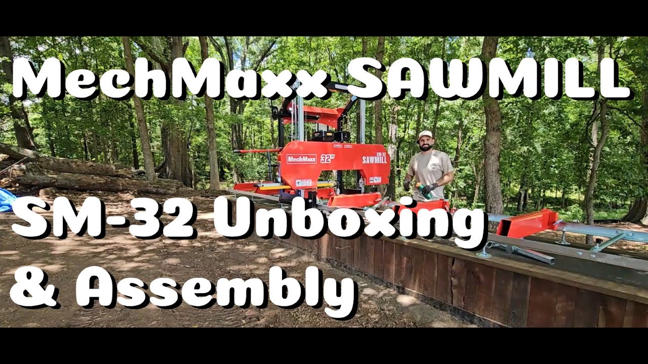 Обзор лесопилки MechMaxx SM-32: распаковка и сборка. У этой штуки огромная гусеница длиной 20 футов.