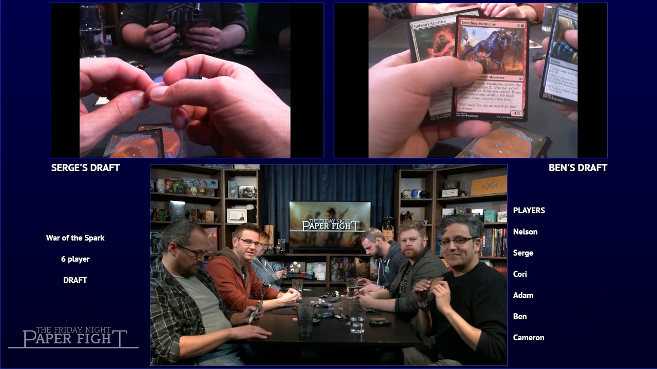 Friday Night Paper Fight &mdash; War of the Spark Draft