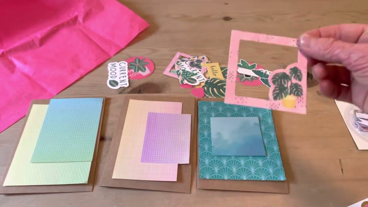 Making tropical themed cards