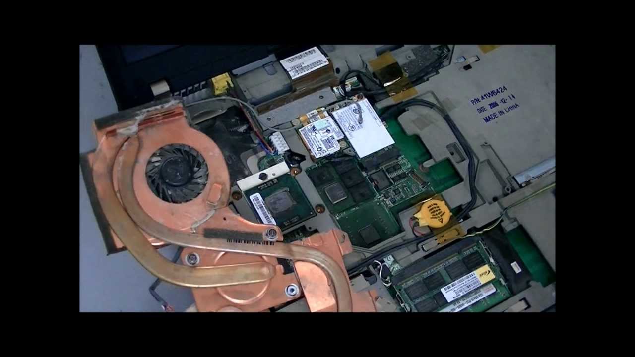 ThinkPad T60p ■ Cleaning CPU FAN