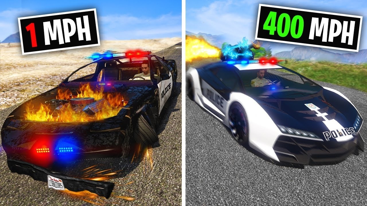 Every Time I Crash, My Police Car gets faster in GTA 5 RP