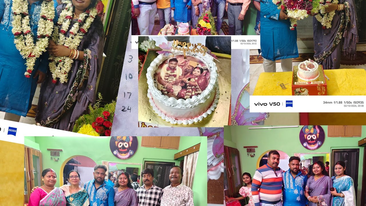 Nonoder Marriage anniversary te ki ki holo? Abar notun kore mala bodol,💐💑