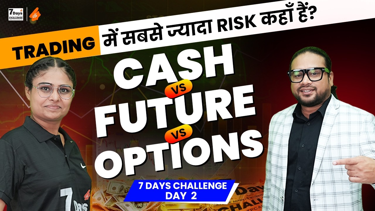 Cash Vs Future Vs Option Explained | Share Market for Beginners | Learn Trading in 7 Days Ep 2