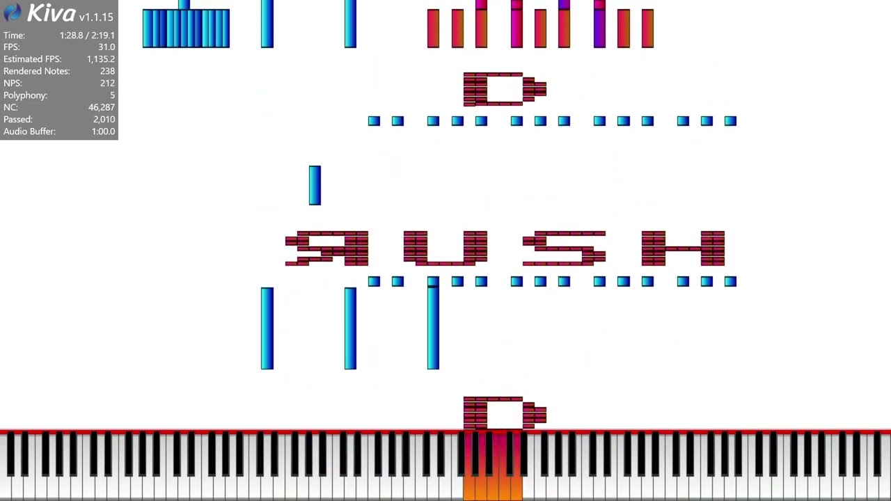 [Black MIDI] Rush D but with a different soundfont