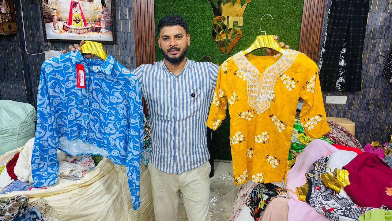 Export Surplus Ladies Clothes | Export surplus warehouse in Delhi |Sai Garments Wholesale | kids top