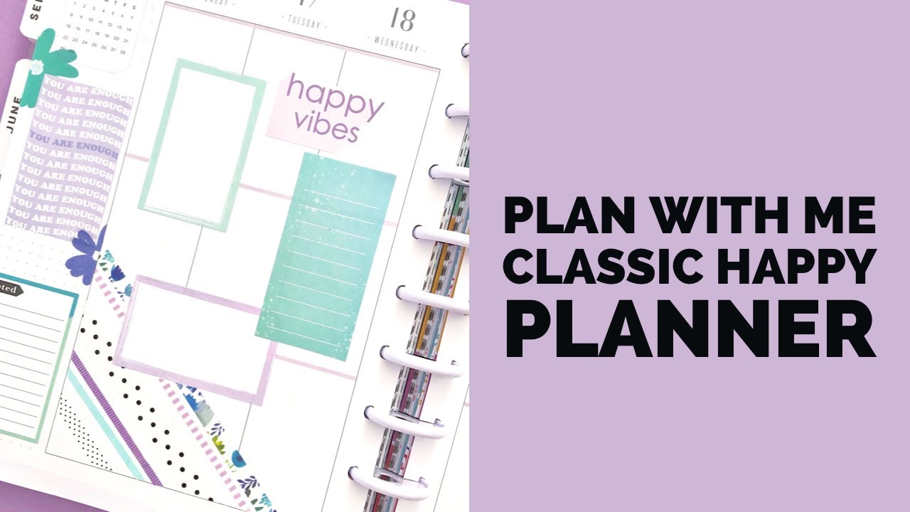 Plan With Me // Classic Happy Planner // Washi Stripes! September 16, 2019