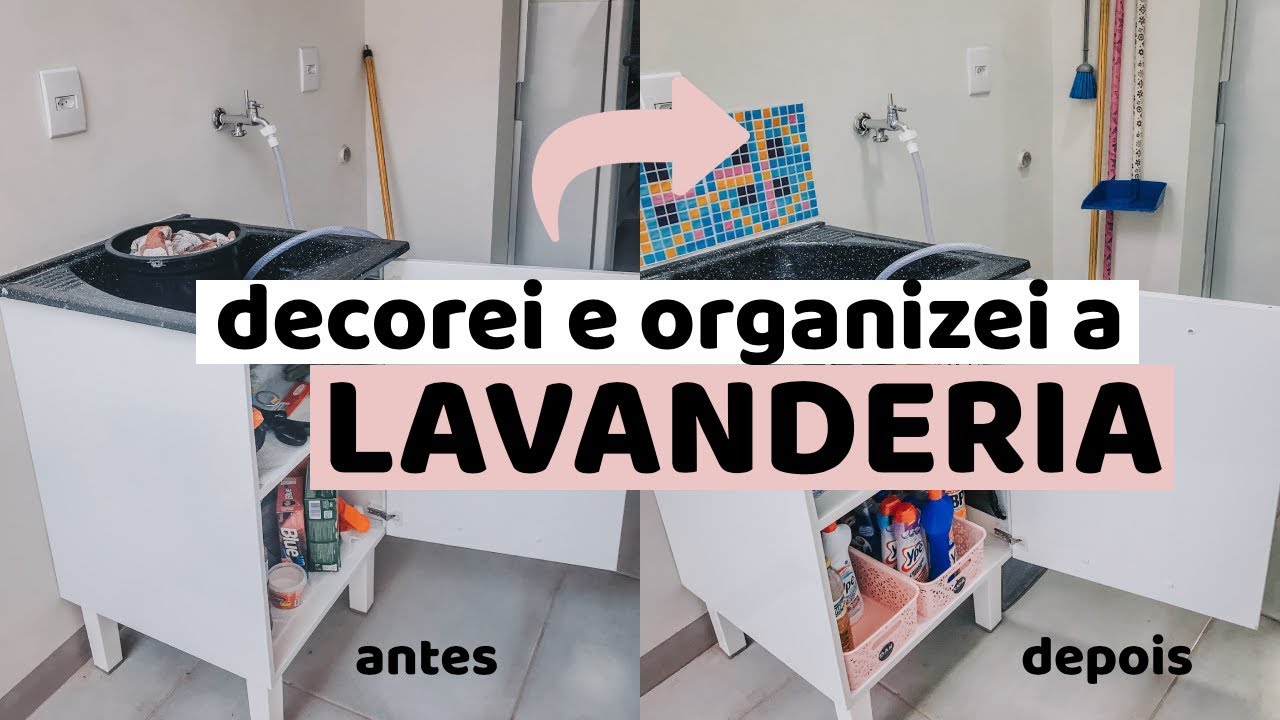 DECORAÇÃO E ORGANIZAÇÃO LAVANDERIA PEQUENA