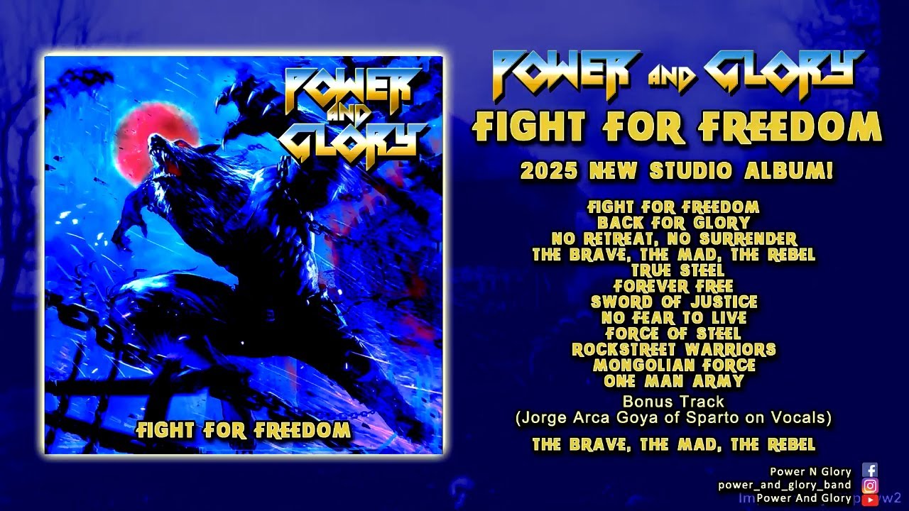 Power And Glory - 2025 - Fight For Freedom - Full Studio Album