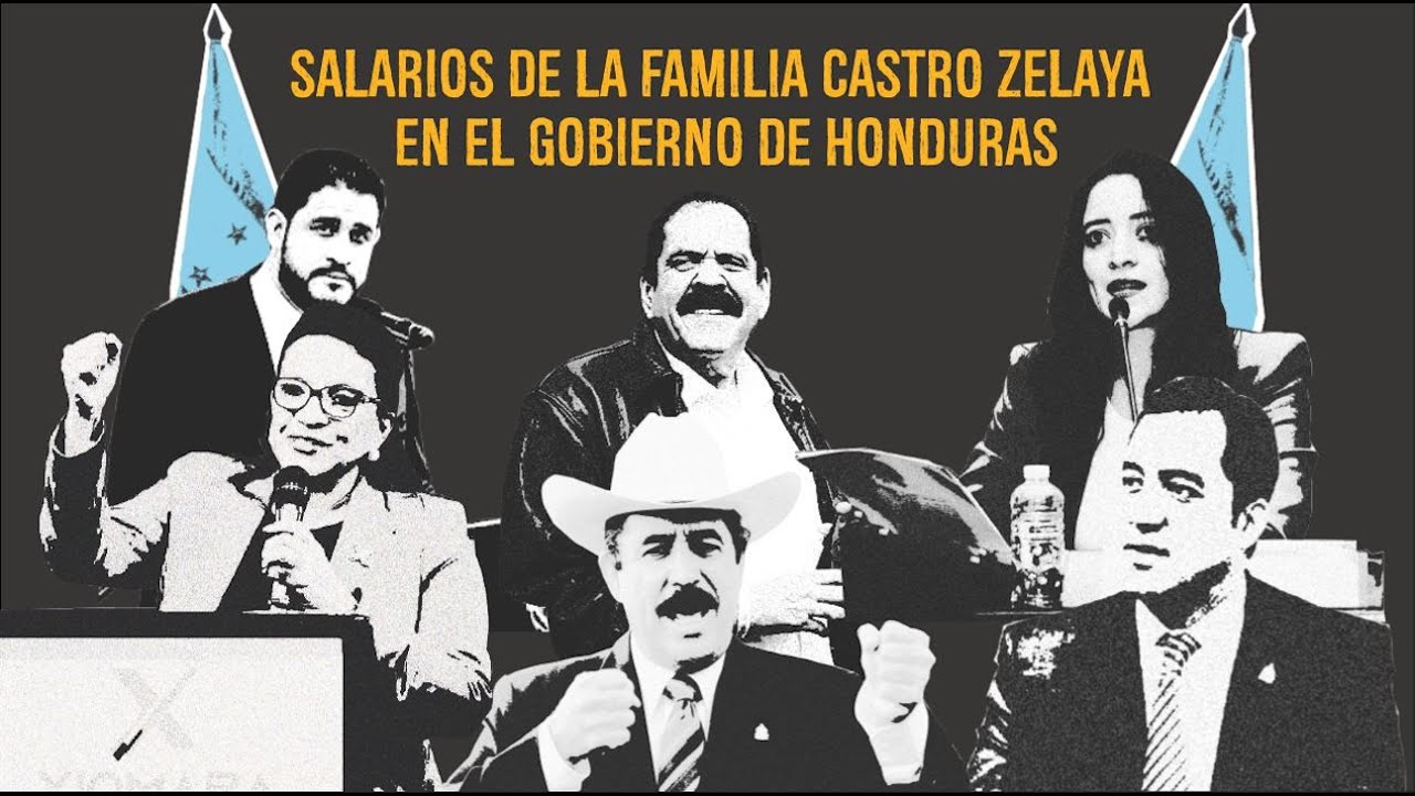 Salarios de la familia Castro Zelaya en el Gobierno de Honduras