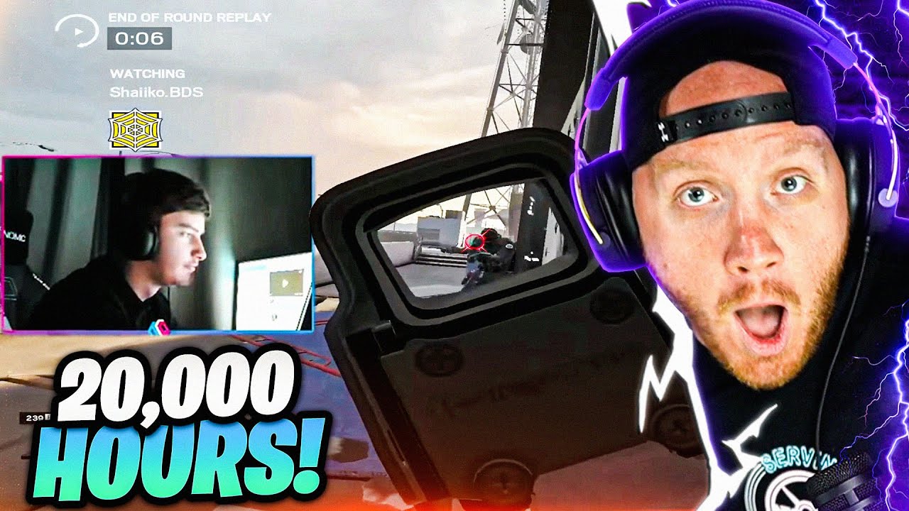 TIMTHETATMAN REACTS TO 20K HOURS IN R6 SIEGE