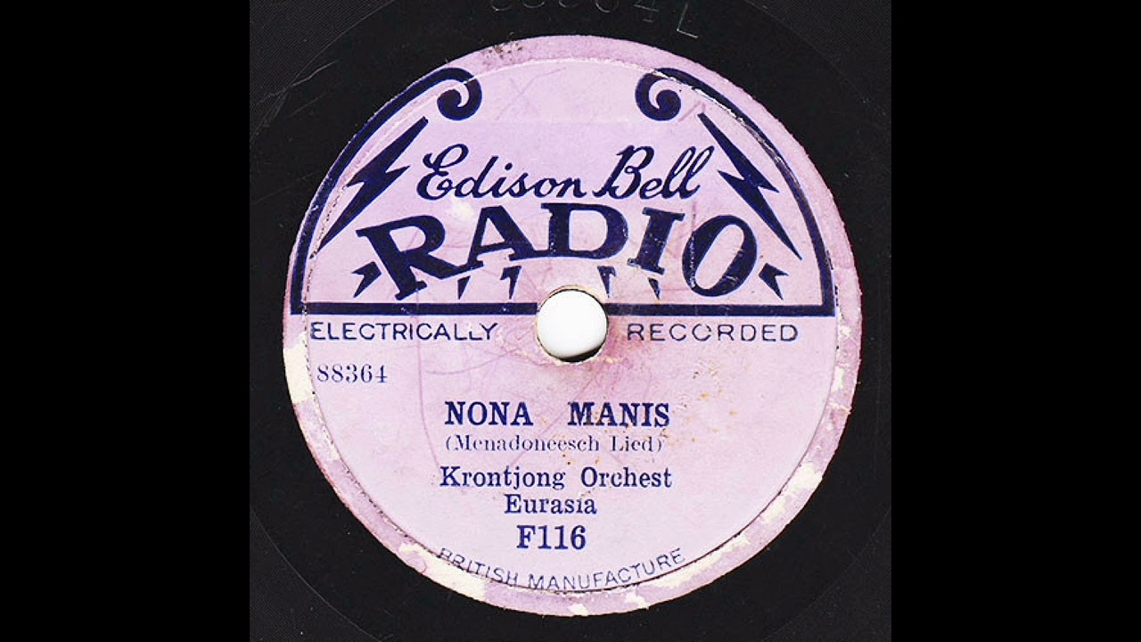 Krontjong Orchest Eurasia - Nona Manis (1929)