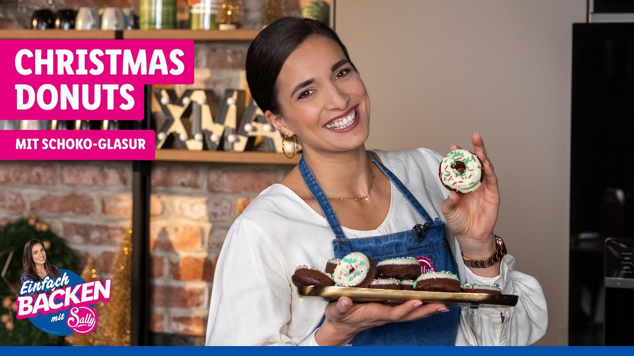 Christmas Donuts | Mit bunter Schoko-Glasur 🍩