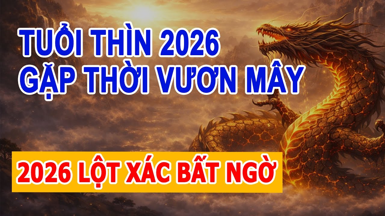 Tử Vi Tuổi Thìn 2026 - Rồng Gặp Thời Vươn Mây Tận Dụng Lợi Thế Bứt Phá Đón Tài Lộc - Tử Vi Cổ Học