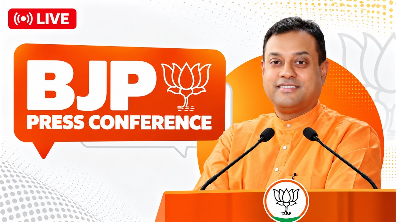Live: BJP National Spokesperson Dr. Sambit Patra addresses press conference at BJP HQ, New Delhi.