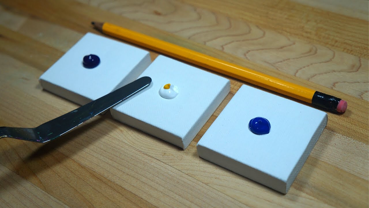 Blossom Tree Painting | Mini Painting on 3 Canvas