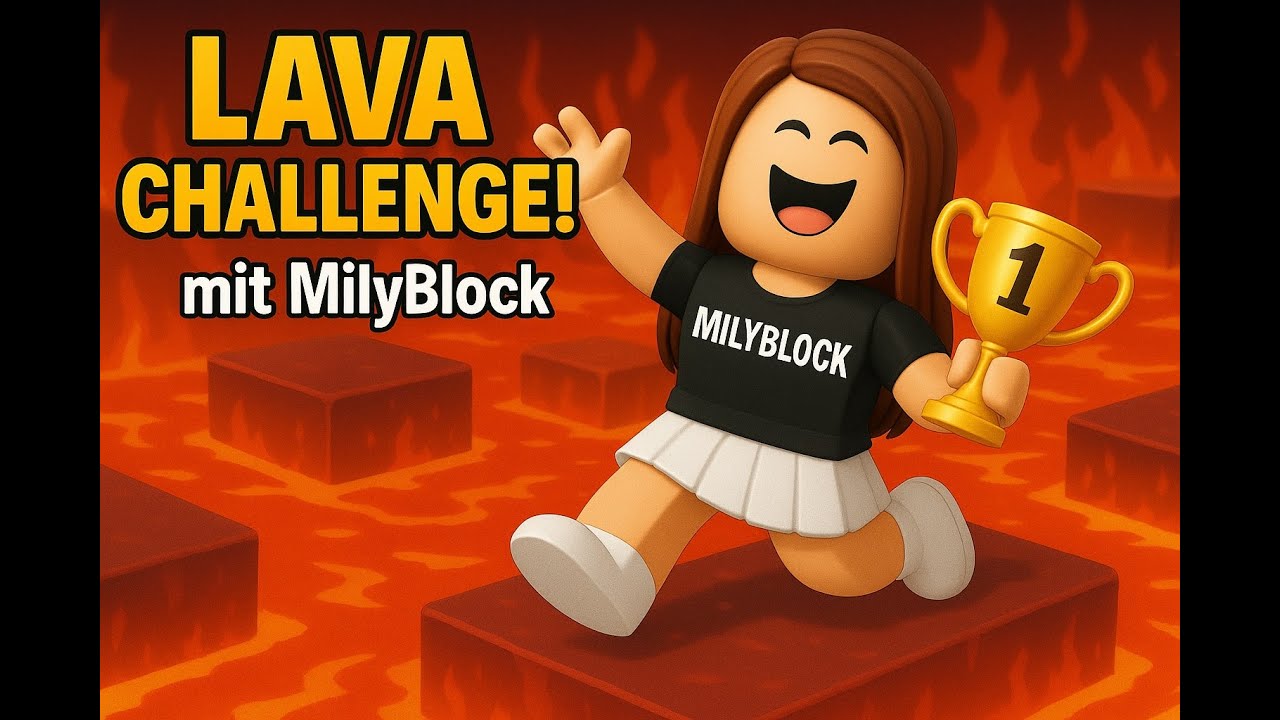 Roblox LAVA CHALLENGE! 🔥 MilyBlock holt Platz 1!
