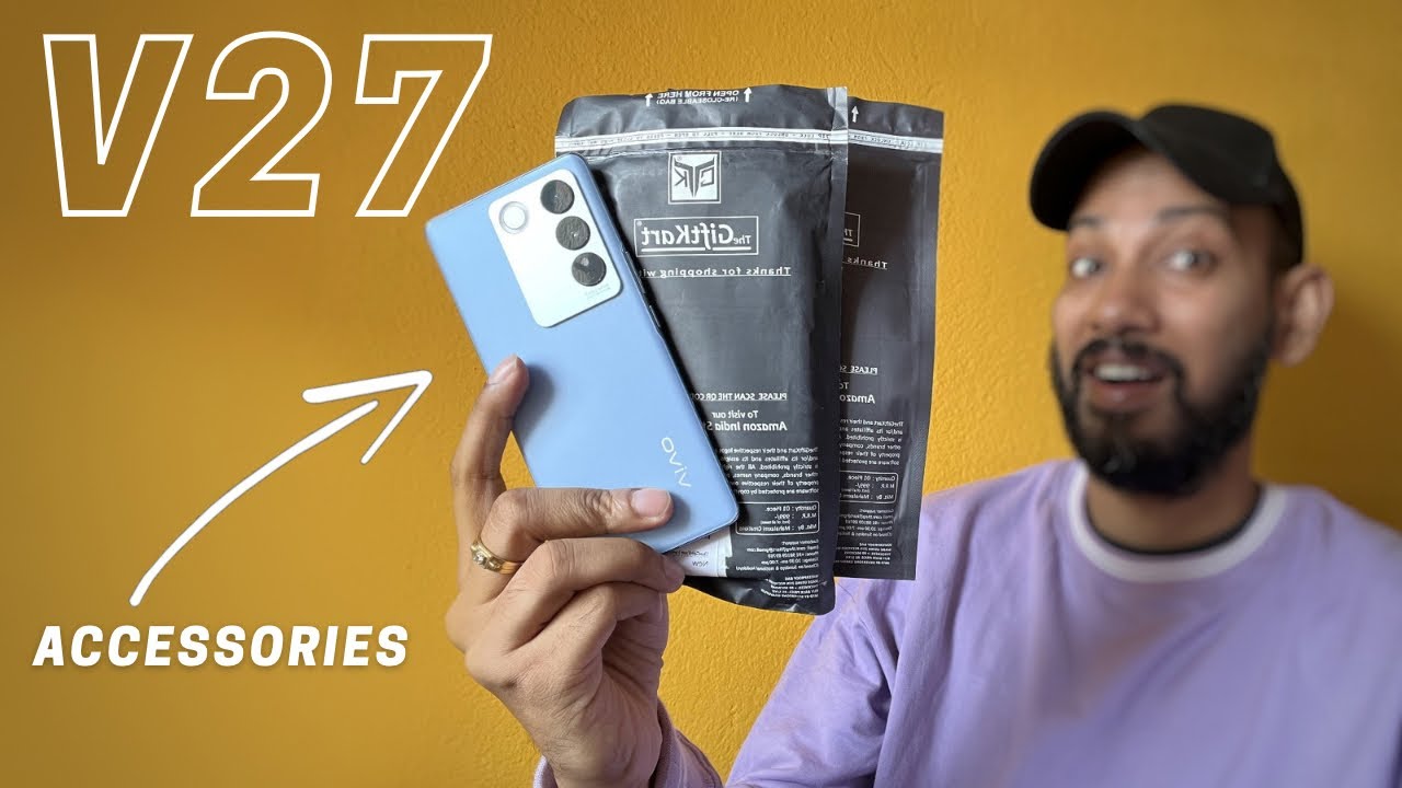 Vivo V27 Best Accessories, Back Covers from amazon (The GiftKart) | Best Tempered Glass for V27🔥🙌