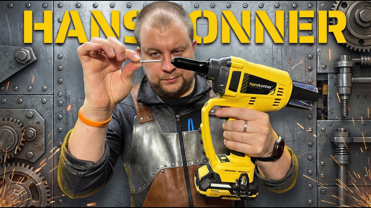 Заклепочник аккумуляторный Hanskonner HRG18PRO