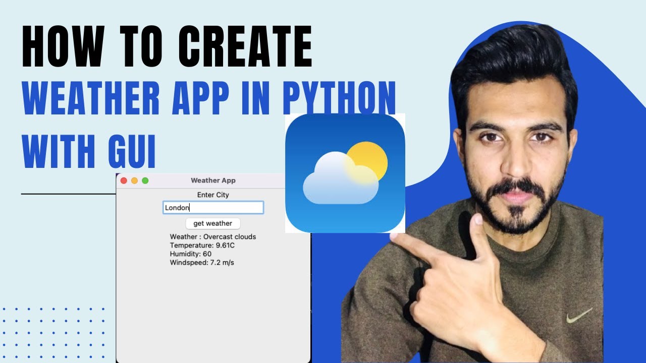Build a Real-Time Weather App in Python | Tkinter and OpenWeatherMap API Tutorial
