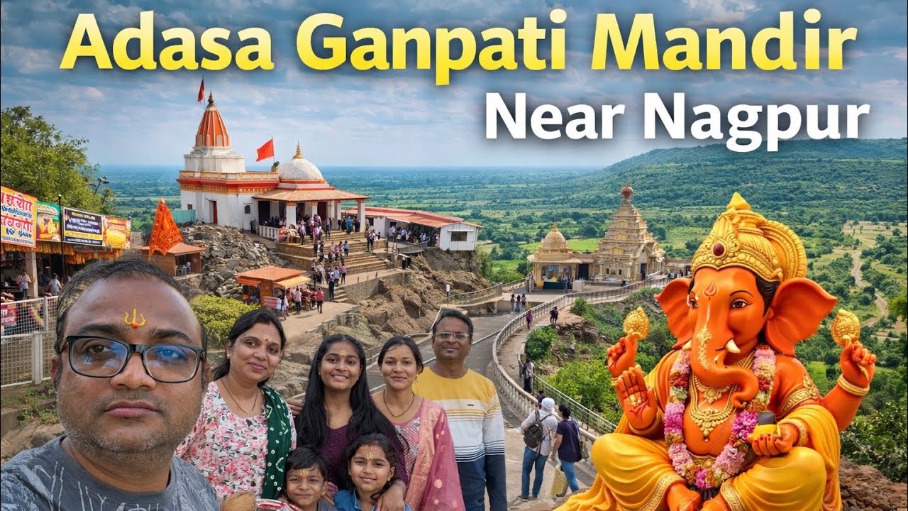 Adasa Ganpati Temple near Nagpur | Peaceful Spiritual Place | Travel Vlog